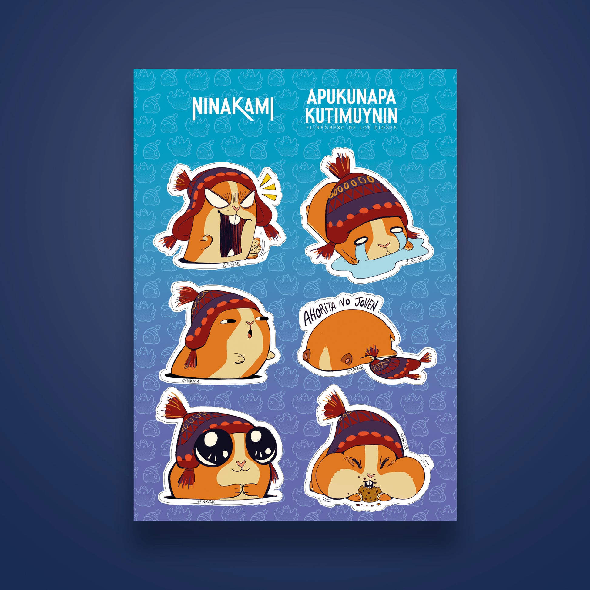 Plancha de Stickers Cuysin Ojitos