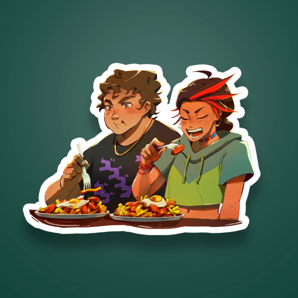 Sticker Sisa y Pedro
