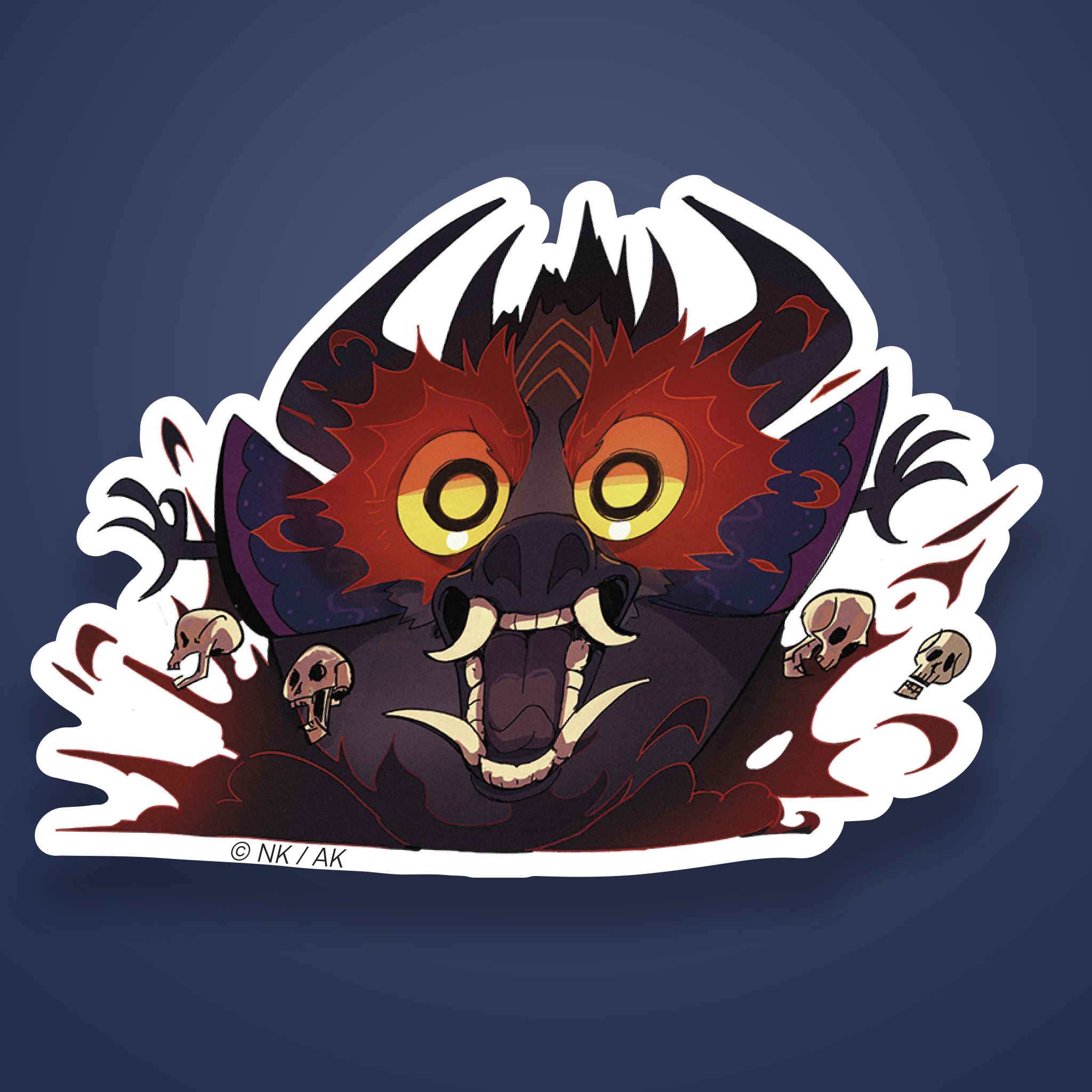 Sticker Supay grito